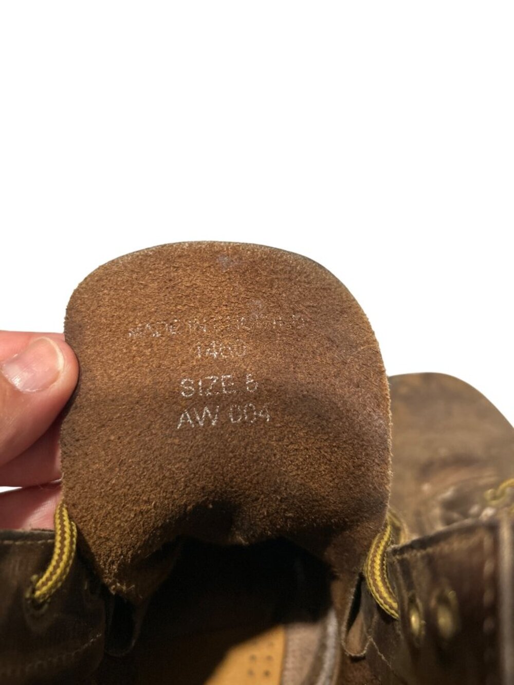 Dr. Martens Brown Leather AirWair 1460 Boots Size 5 Distressed Look Durable Sole - Picture 6 of 8